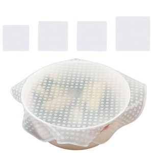 【数量限り】DELUXEFOX シリコンラップ 4個入り 食品保存シリコンラップ シリコン蓋 食品ラップ シリコンボウルカバー 密封性 調理の貯蔵 食品保存 繰り返し使える 耐冷 耐熱