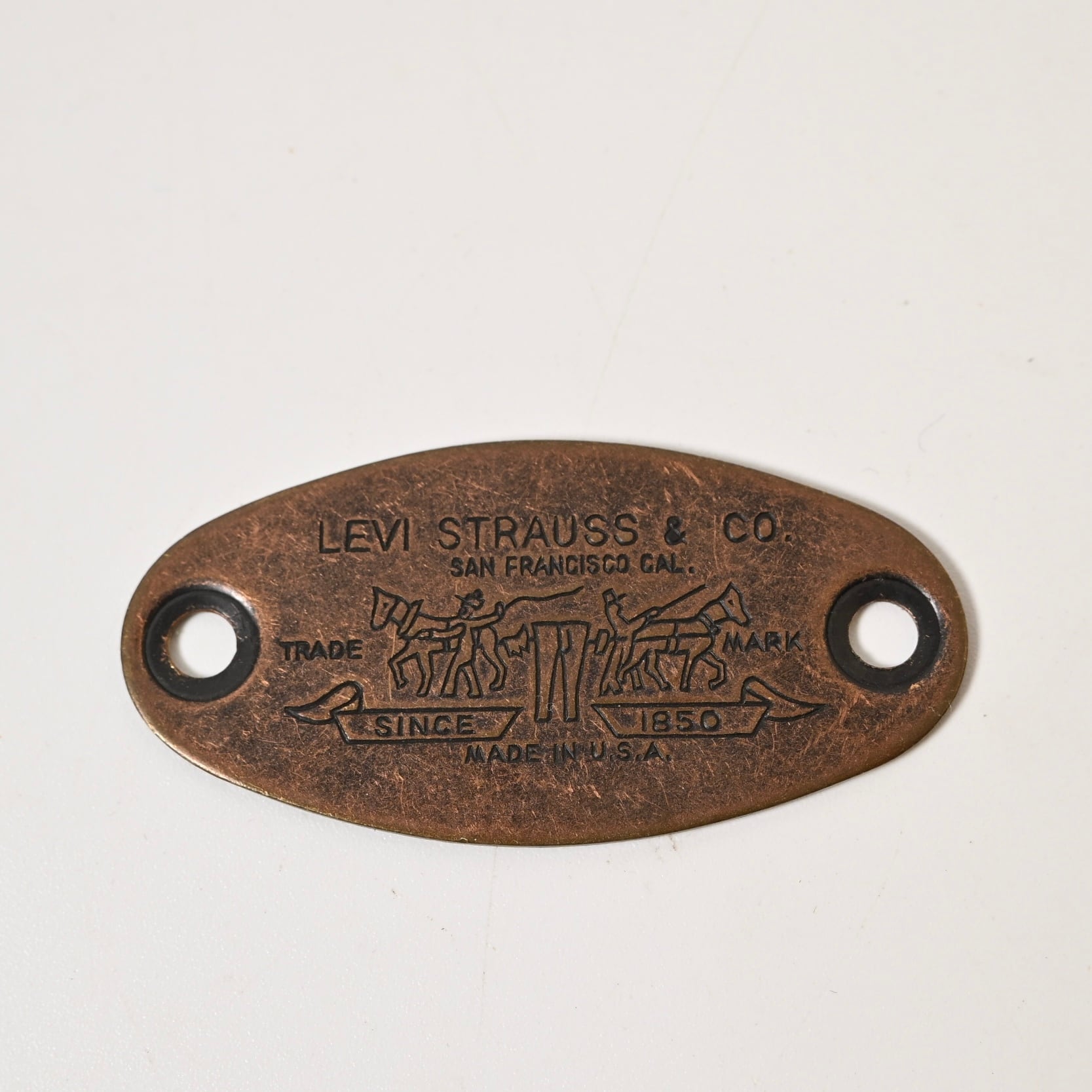 稀少 非売品 50s- Levi's advertising brass tag 稀少 非売品 50s- Levi´s advertising brass tag