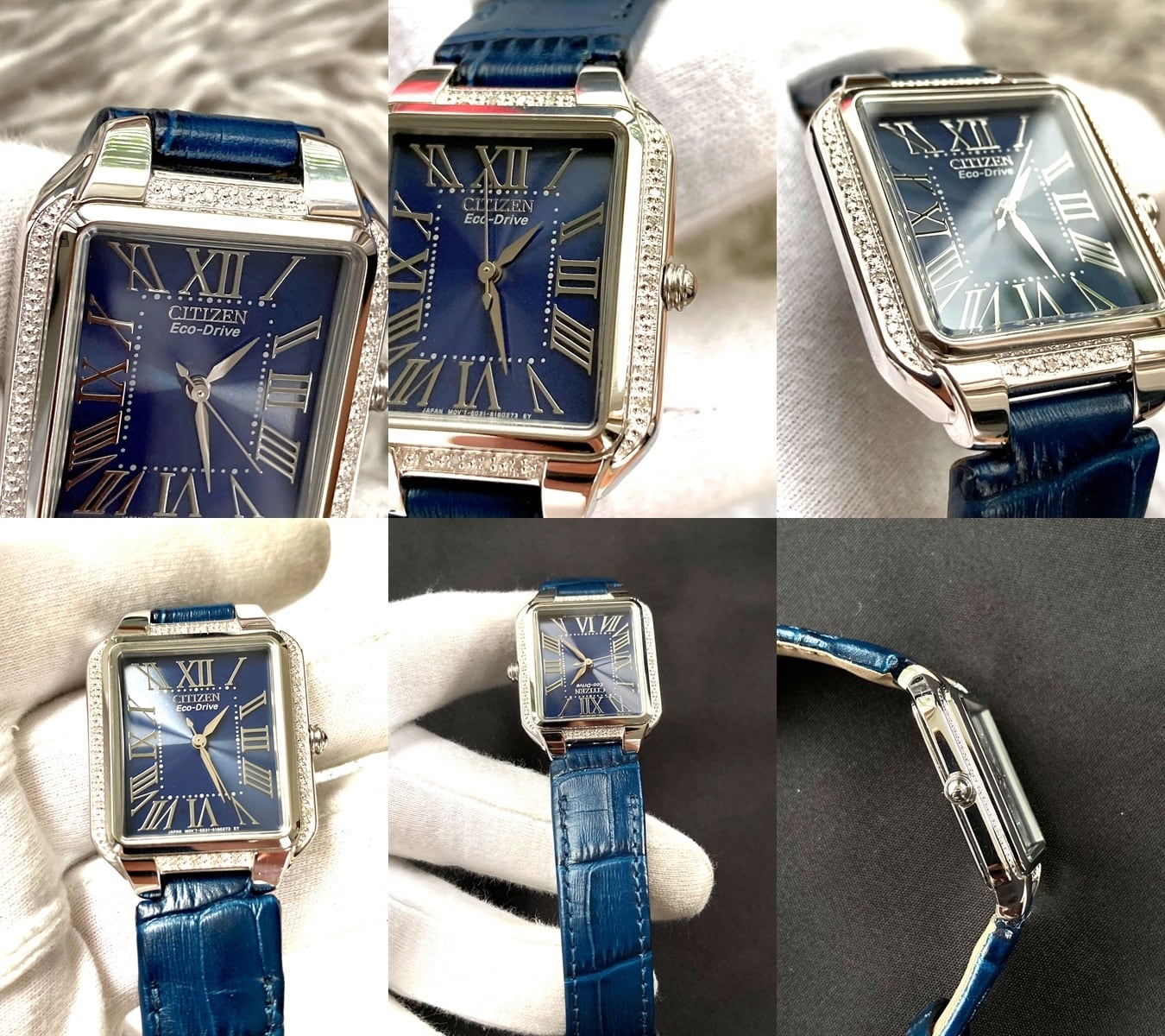 CITIZEN シチズン エコドライブ ベゼル ダイヤ 26石 純正 クロコ