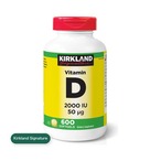 【2セット】カークランドシグネチャー ビタミンD 2000IU 600粒