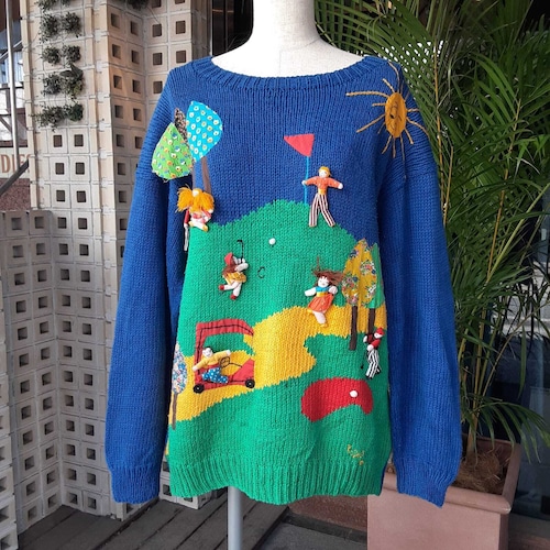 3D Desing sweater / 3D デザイン セーター