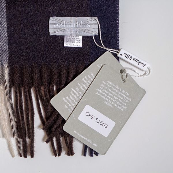 新品・ジョシュアエリス JOSHUA ELLIS カシミヤ 中判 マフラー | 中古