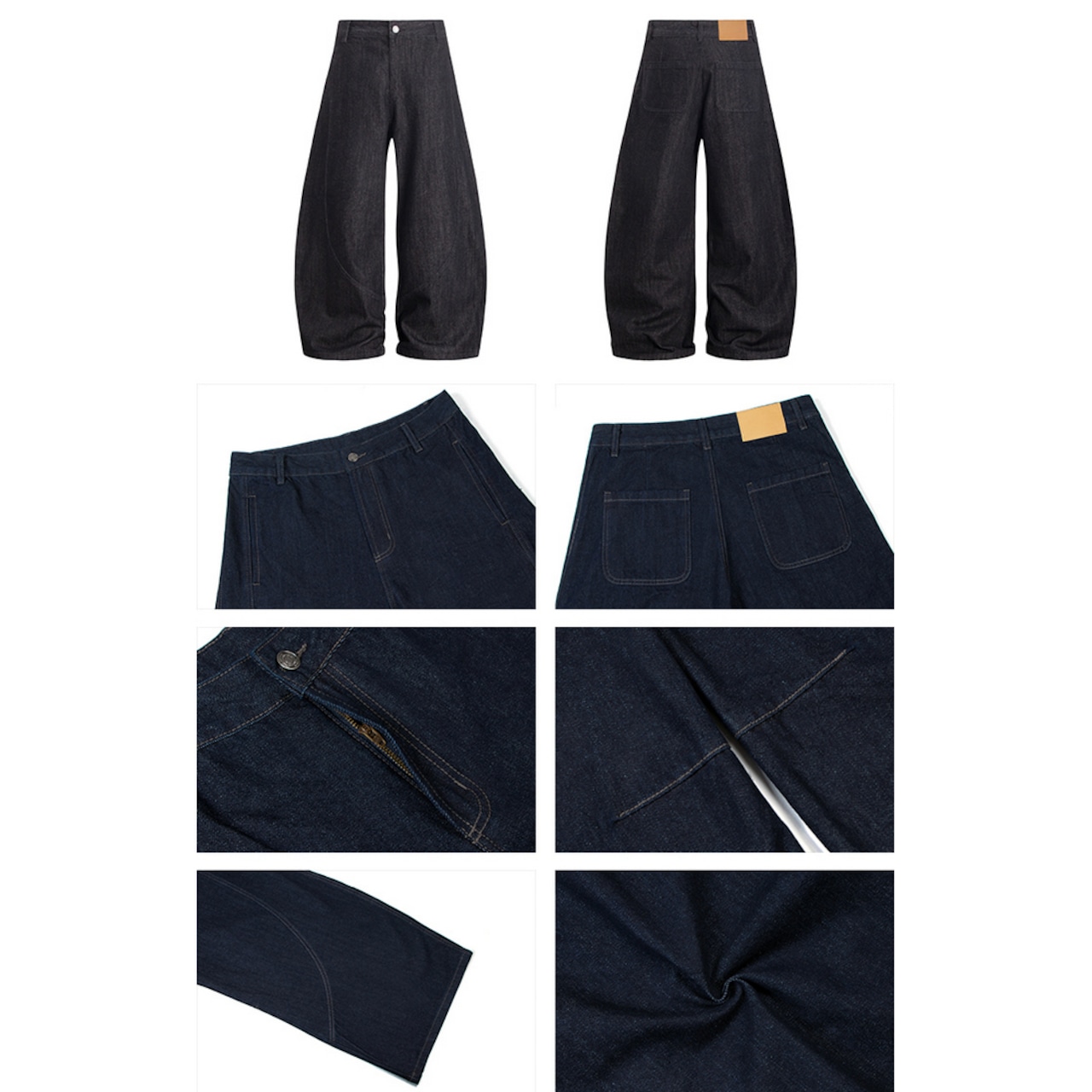 ストリート ワイドデニムパンツ P316