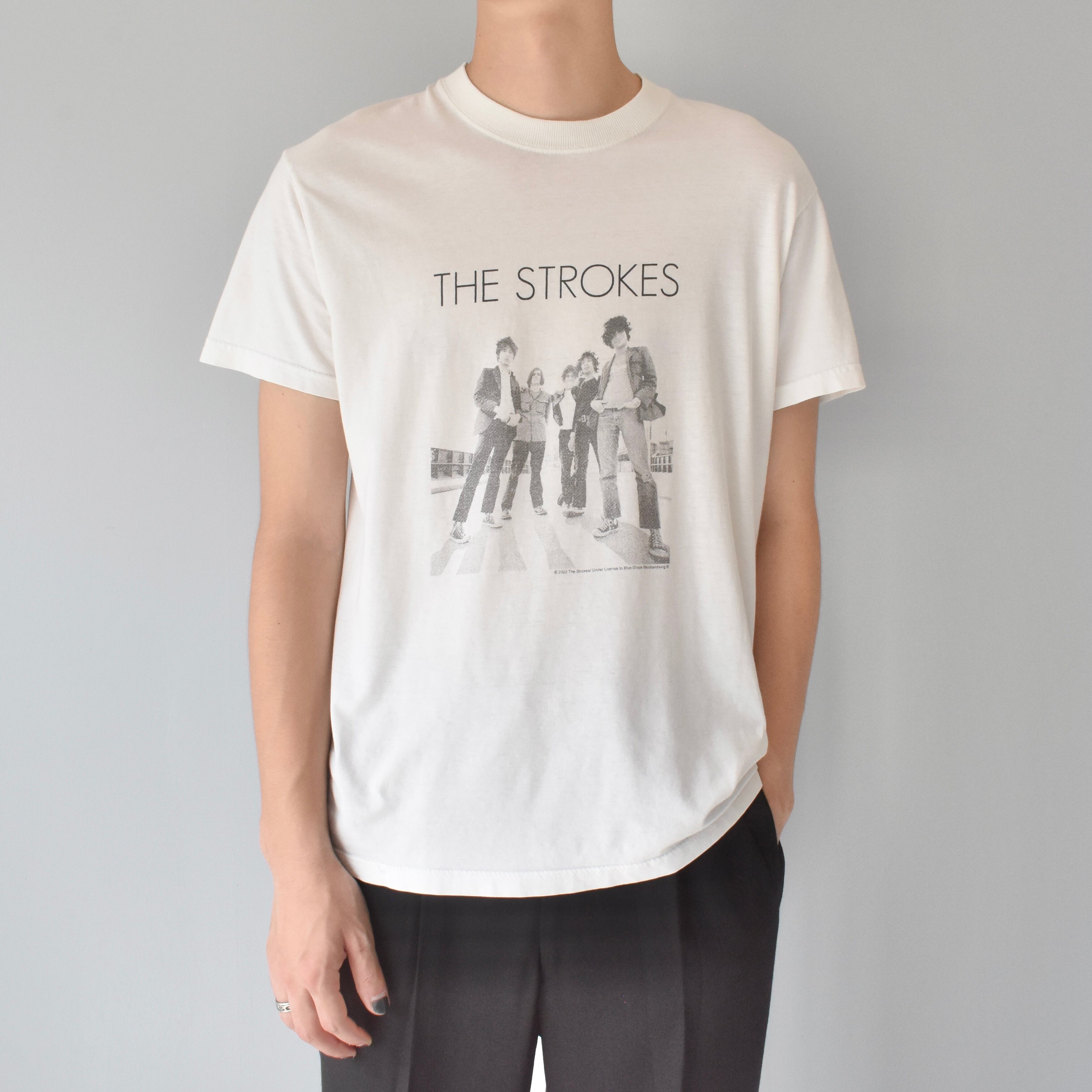 VINTAGE】 “THE STROKES” 00's~ Front Printed Rock T-shirt s/s