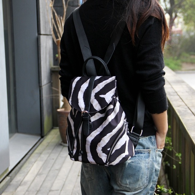 zebra print backpack　　　1-861