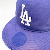 NEW ERA 9THIRTY/930 powered by GORO (min-nano) Los Angeles Dodgers / ロサンゼルス・ドジャース ダメージ/パッカブルバイザー/モンレーウォッシュ Dark Royal