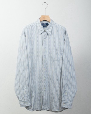 "Polo by Ralph Lauren" stripe patterned cotton shirt / MODEL:MERRIN