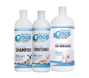 GOOP 犬猫用 脂落とし リキッド Mセット  (シャンプー・コンディショナー付)