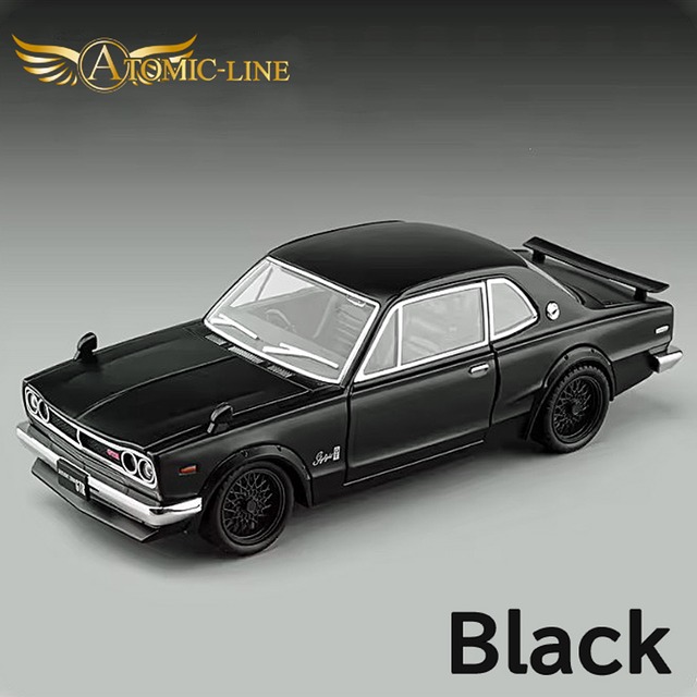 日産 スカイライン GT-R ハコスカ 1/22 ミニカー ライト点灯 エンジンサウンド 合金モデル 模型 ジオラマ