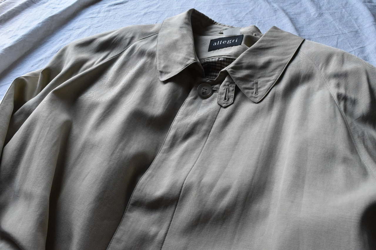 "ALLEGRI" Light beige maxi long spring coat