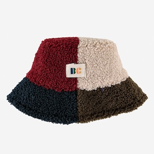 BOBO/Color Block sheepskin hat/223AI021
