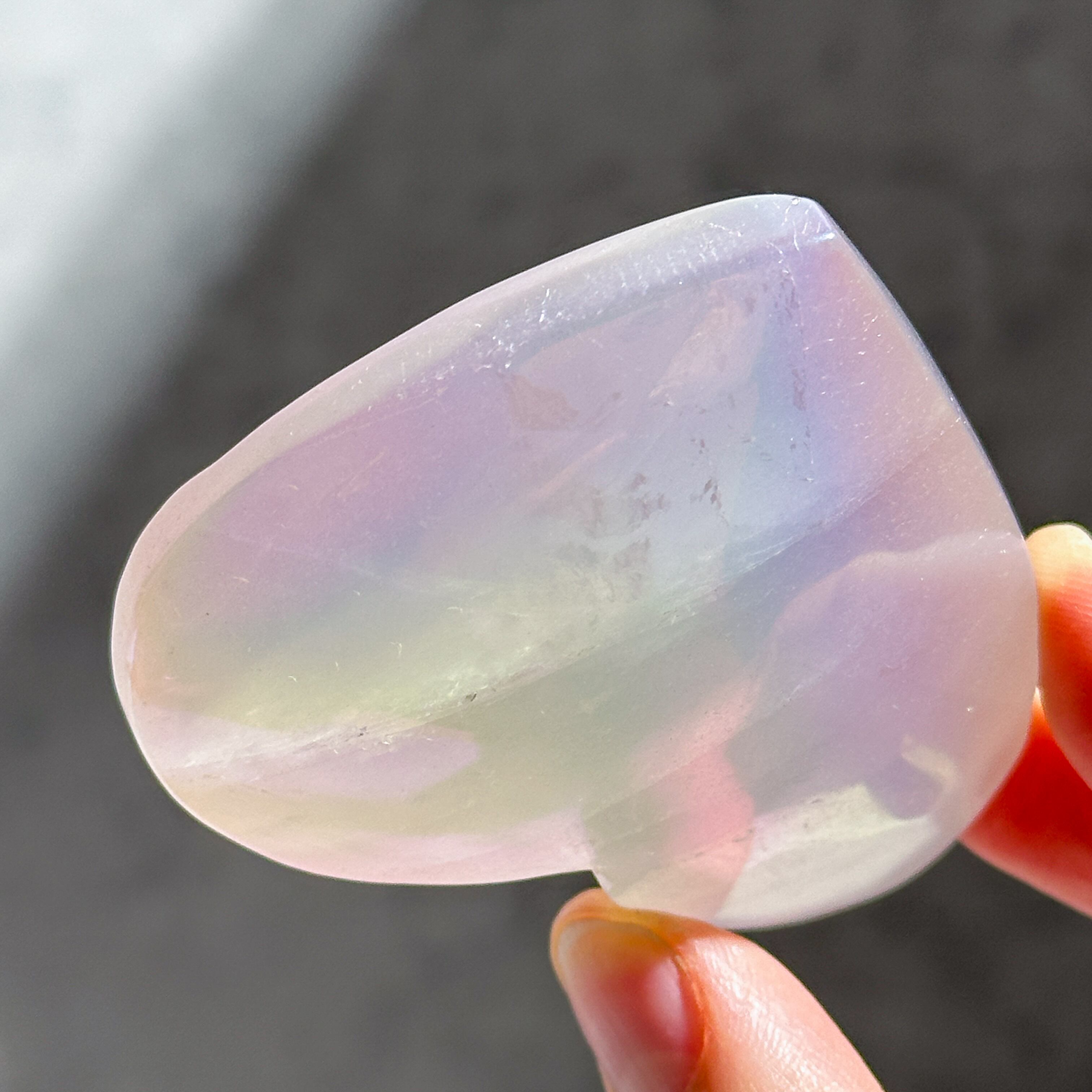 ♡エンジェルオーラローズクォーツ ハート33♡ Angel Aura Rose Quartz