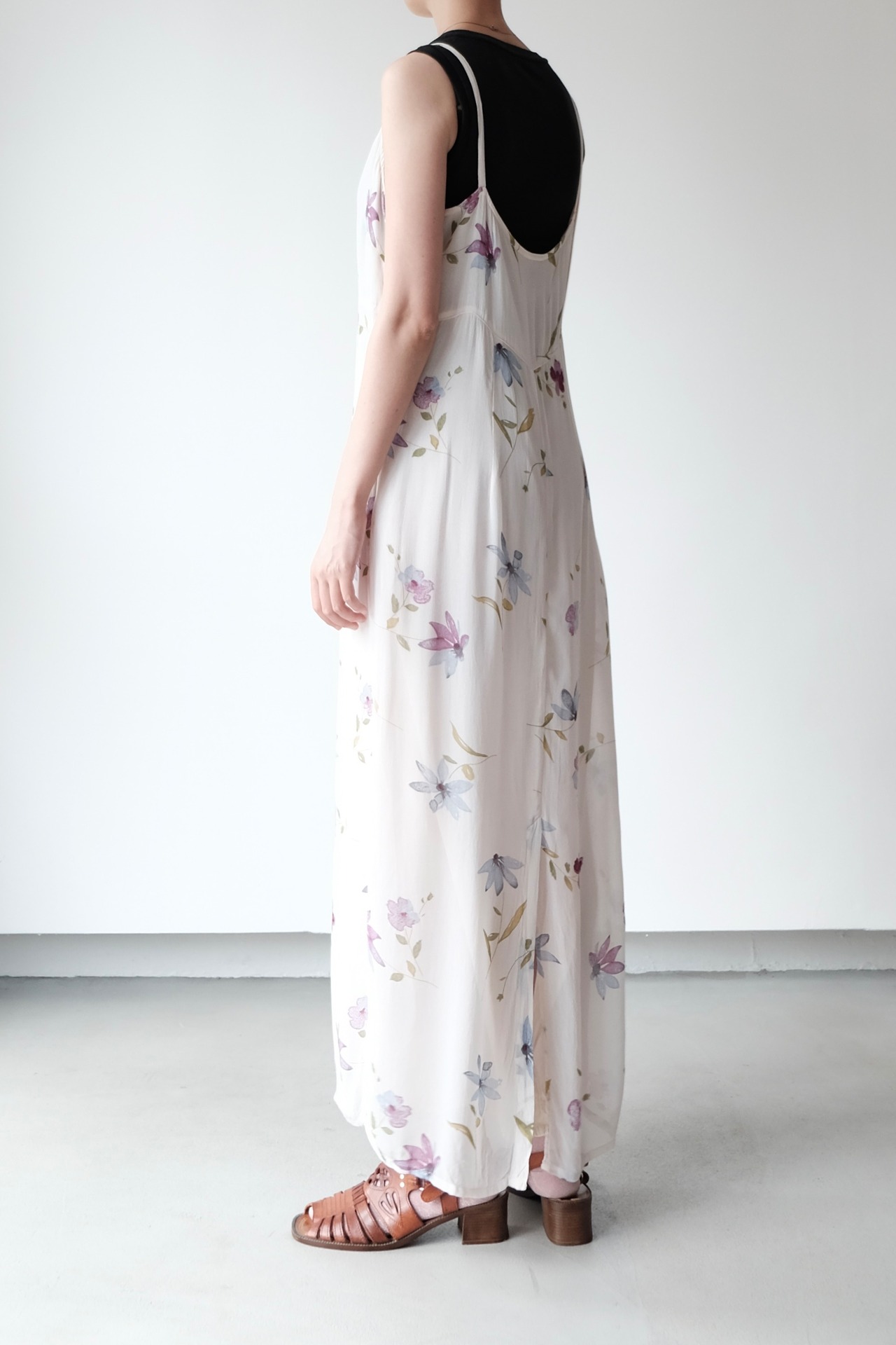 Watercolor flowers cami dress