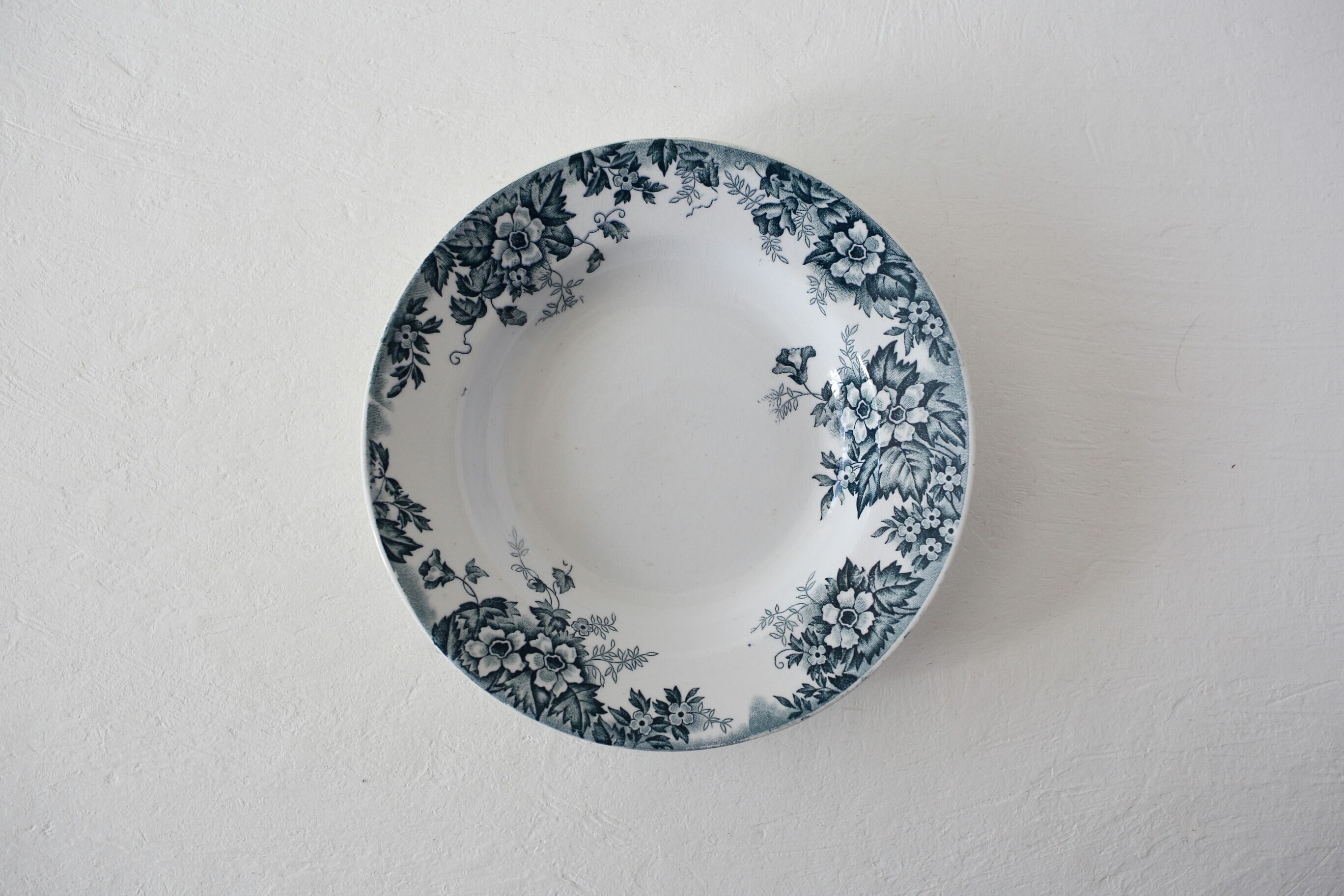 フランス アンティーク ヴィンテージ MOULIN DES LOUPS&HAMAGE 『MARIE-LOUISE』深皿 N-03545a