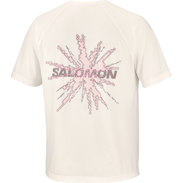 SALOMON サロモン ／ SHAKEout CORE GRAPHIC ショートスリーブTシャツ #WHISPER WHITE / PINK FROSTING / ICY PINK