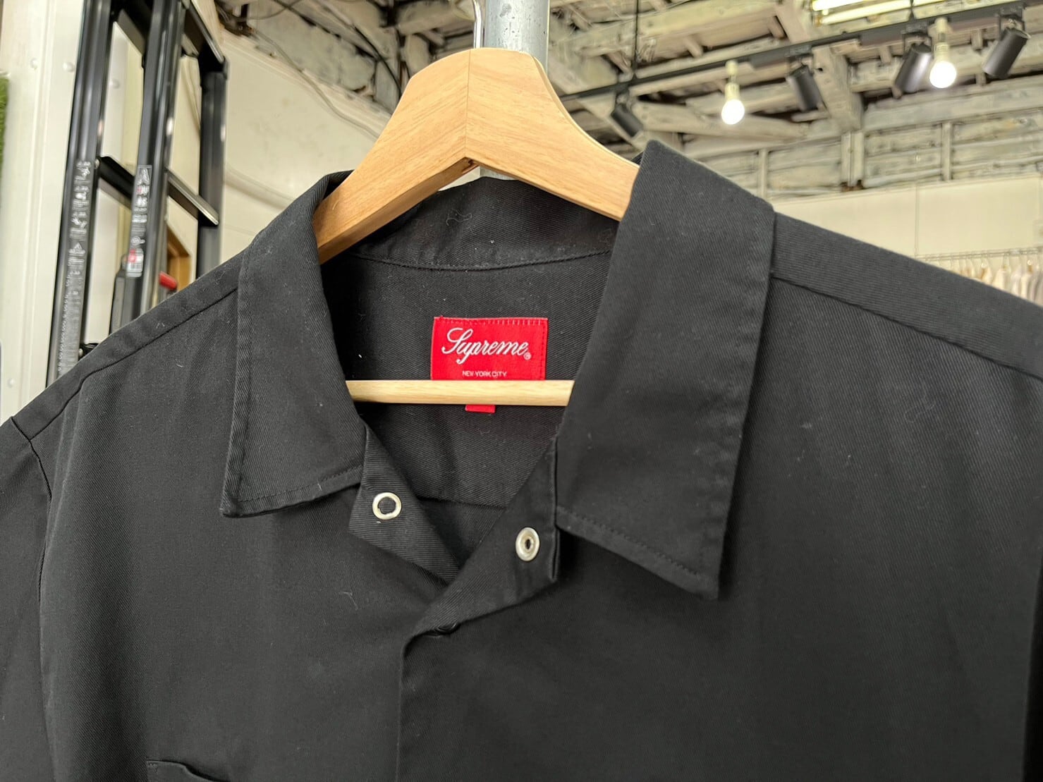 Supreme Dog S/S Work Shirt Black Sサイズ