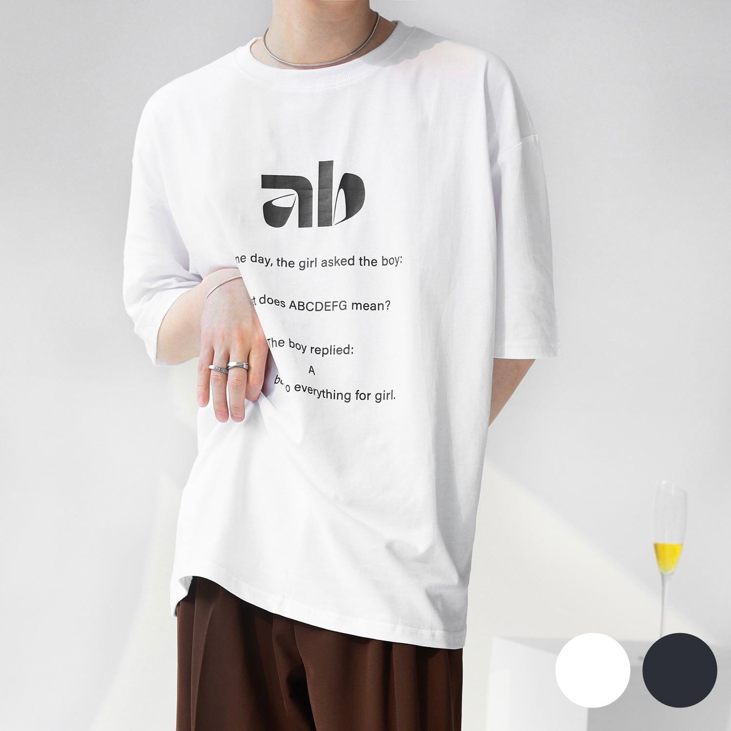 abロゴシャツ【OMT58】