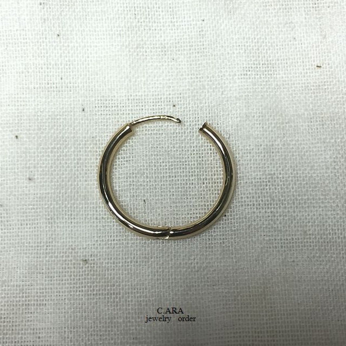 K18 フープピアス（片耳）20ミリタイプ 【予約販売】 | C.ARA