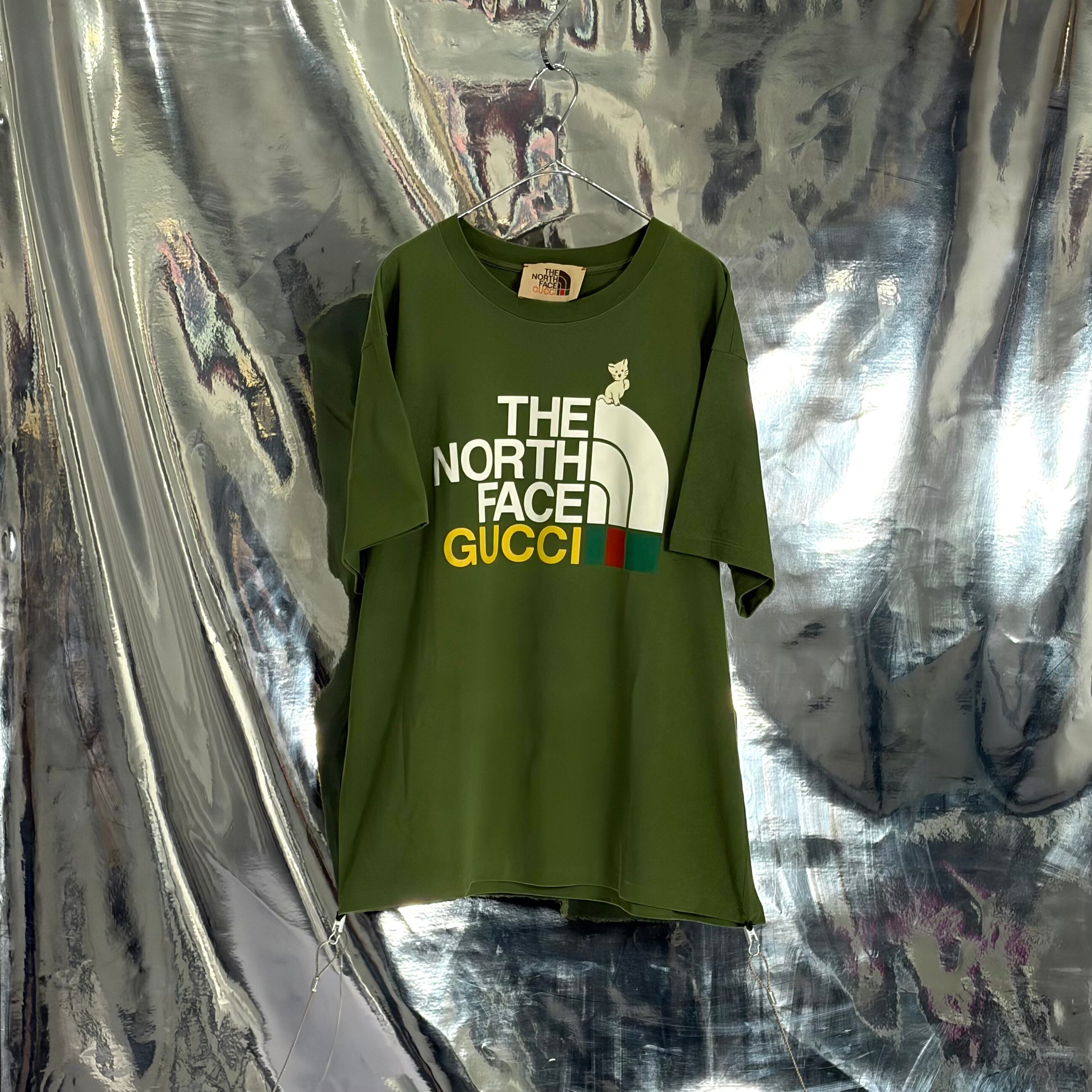 GUCCI THE NORTH FACE コラボ Tシャツ グリーン グッチ