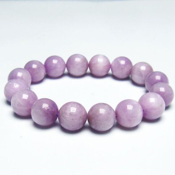 クンツァイト ブレスレット 12mm ミルキークンツァイト 一点物 メール便送料無料 [M便 1/10] 111-19691