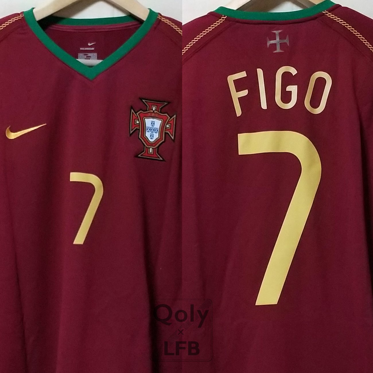 ポルトガル代表 2006 Nike ホーム半袖 ユニフォーム #7 FIGO フィーゴ