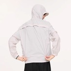 Drop Shoulder Zip-Up Hooded Parker ◇3color H0603
