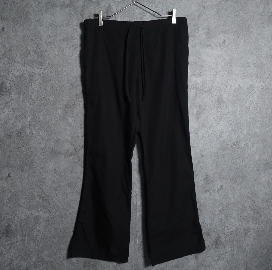 Black easy flare pants