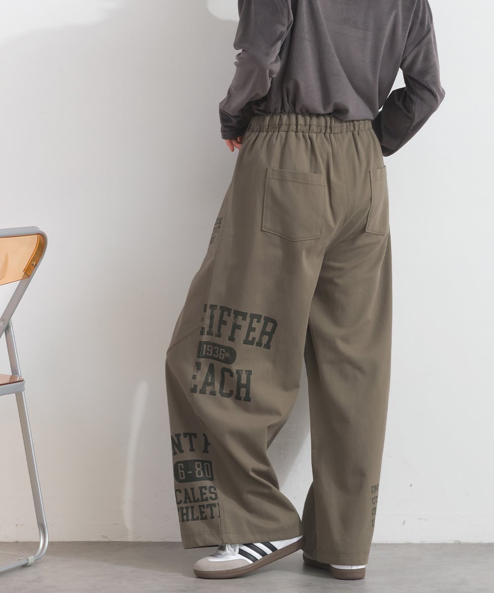 K261008 ツイルロゴ切替ワークパンツ / Twill Logo Panel Work Pants