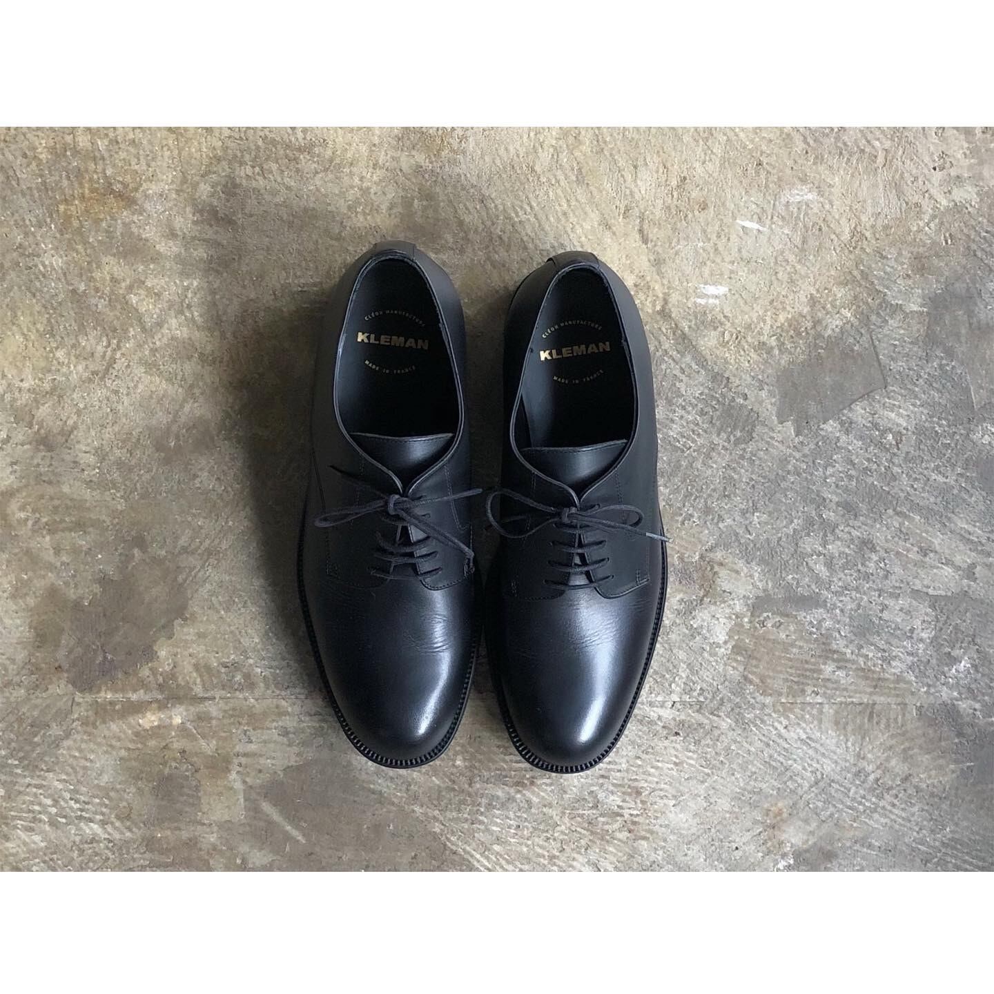 KLEMAN(クレマン) 『PASTANI MENS』 Plane Toe Leather Shoes BLACK