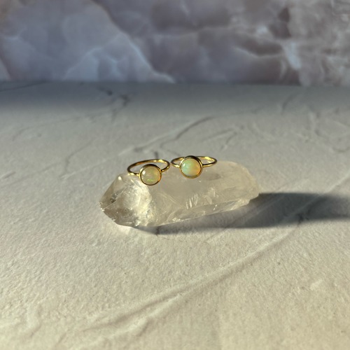【round ring】プレシャスオパール