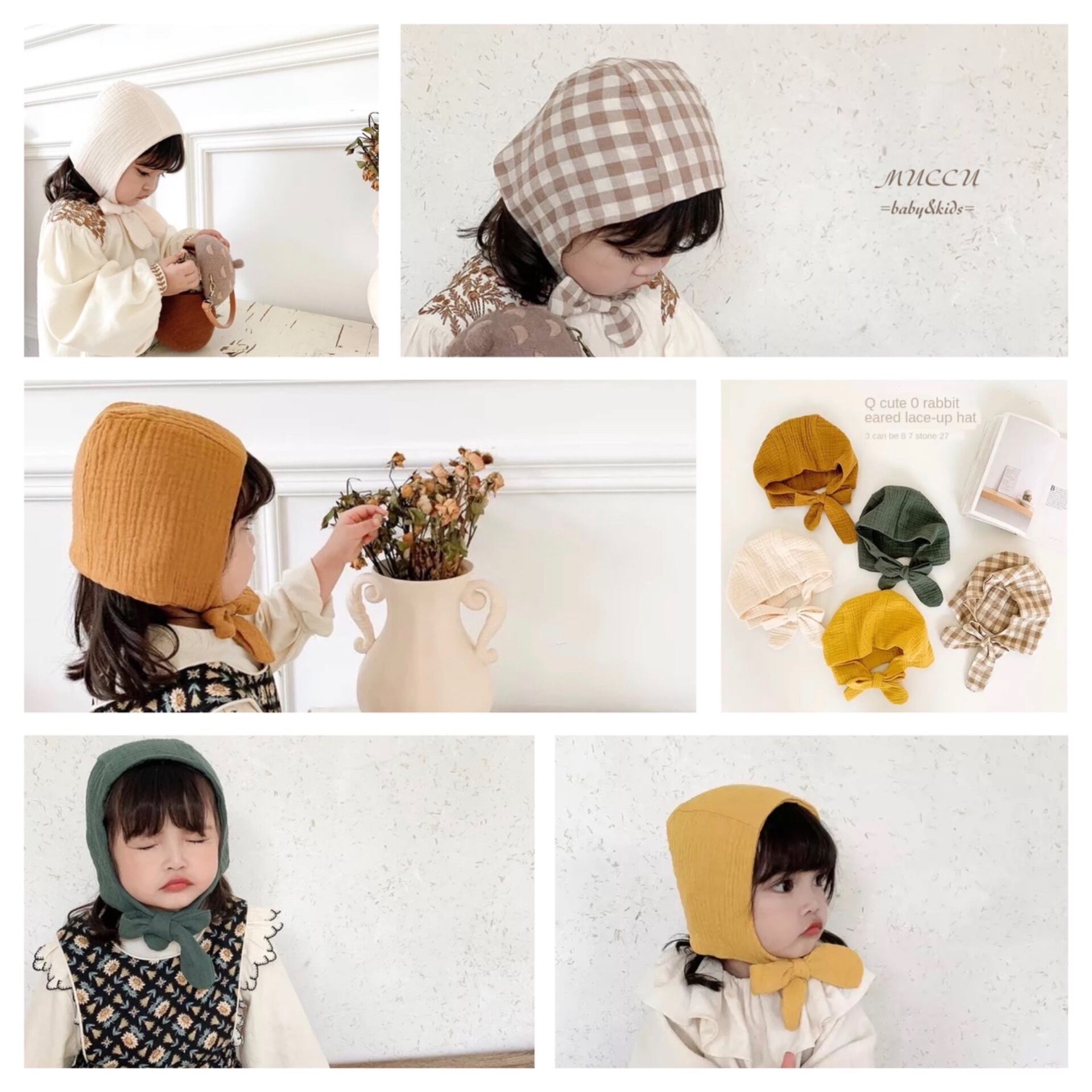 送料無料！【予約販売】トップからおしゃれに☆ 可愛い リボン 頭巾 1