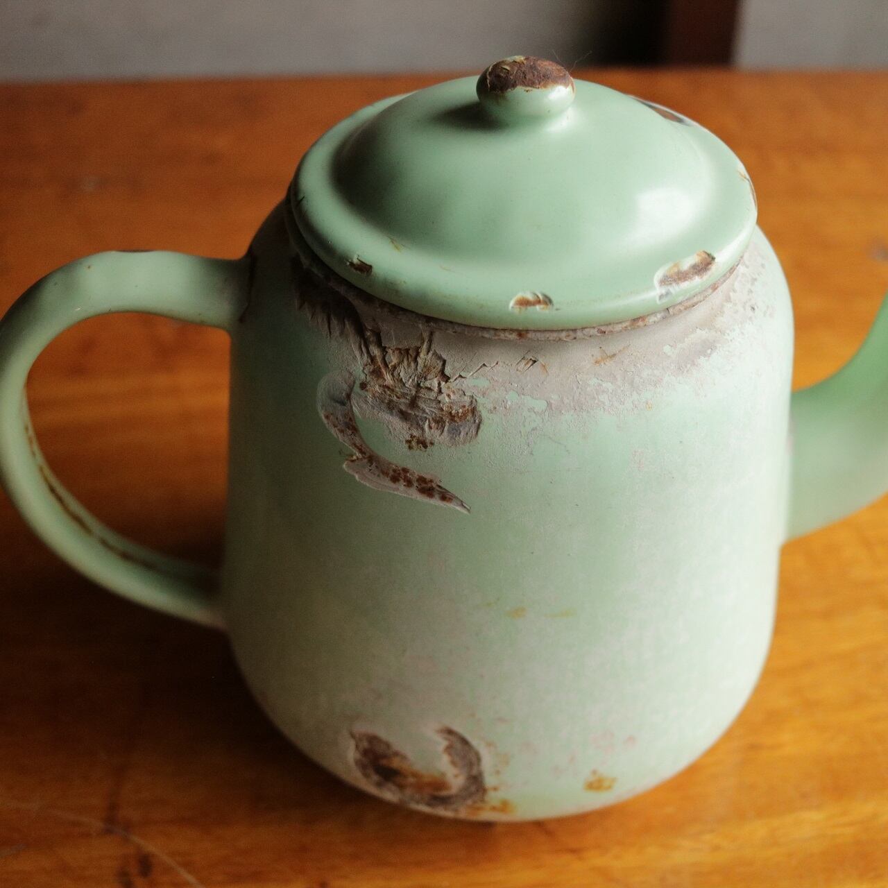 アンティーク　ホーローポット アンティーク ホーローポット No.1 | 直香園芸（ナオカエンゲイ