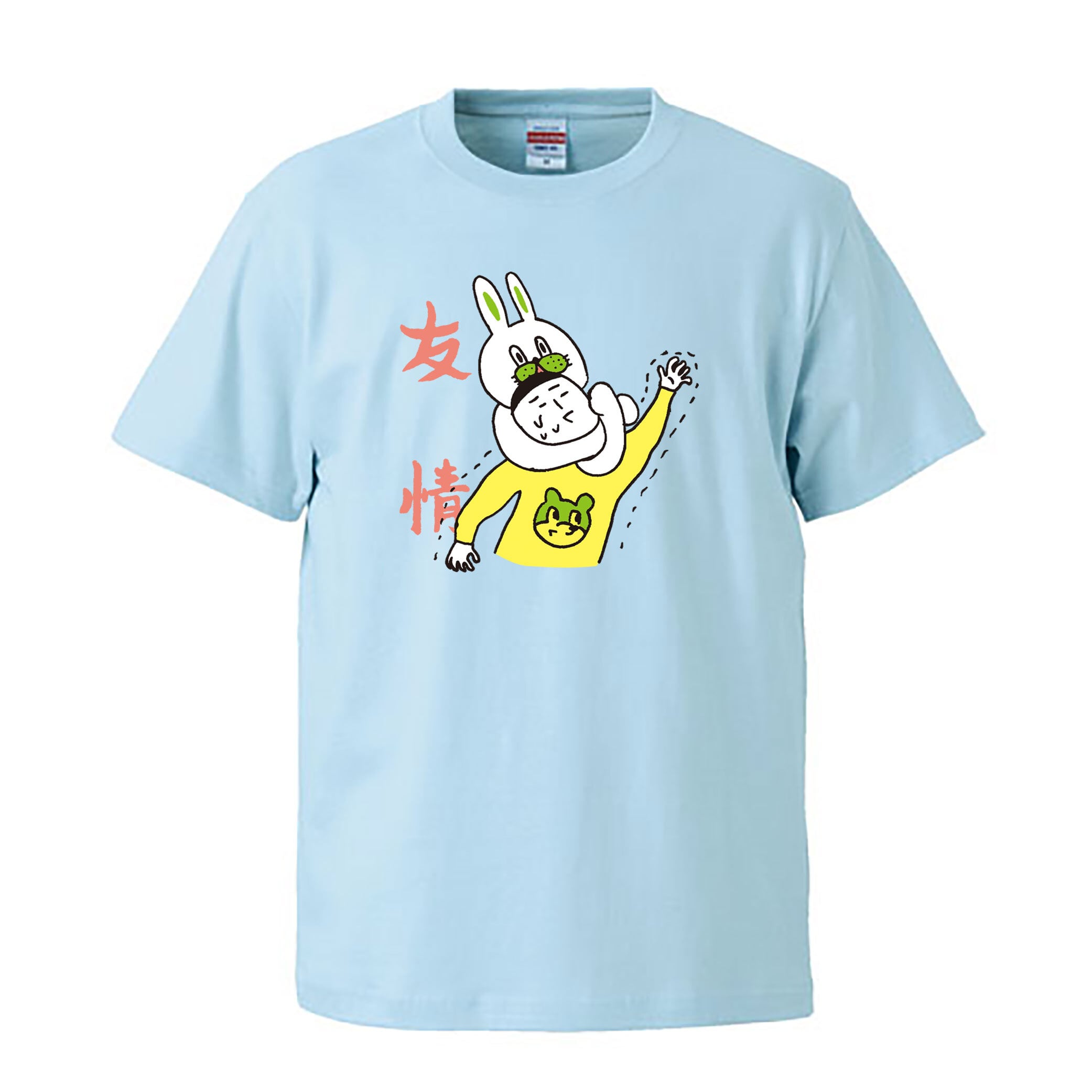 友情チョークスリーパー/ Tシャツ / OKAME /  - LIGHTBLUE/NARURAL/NAVY -