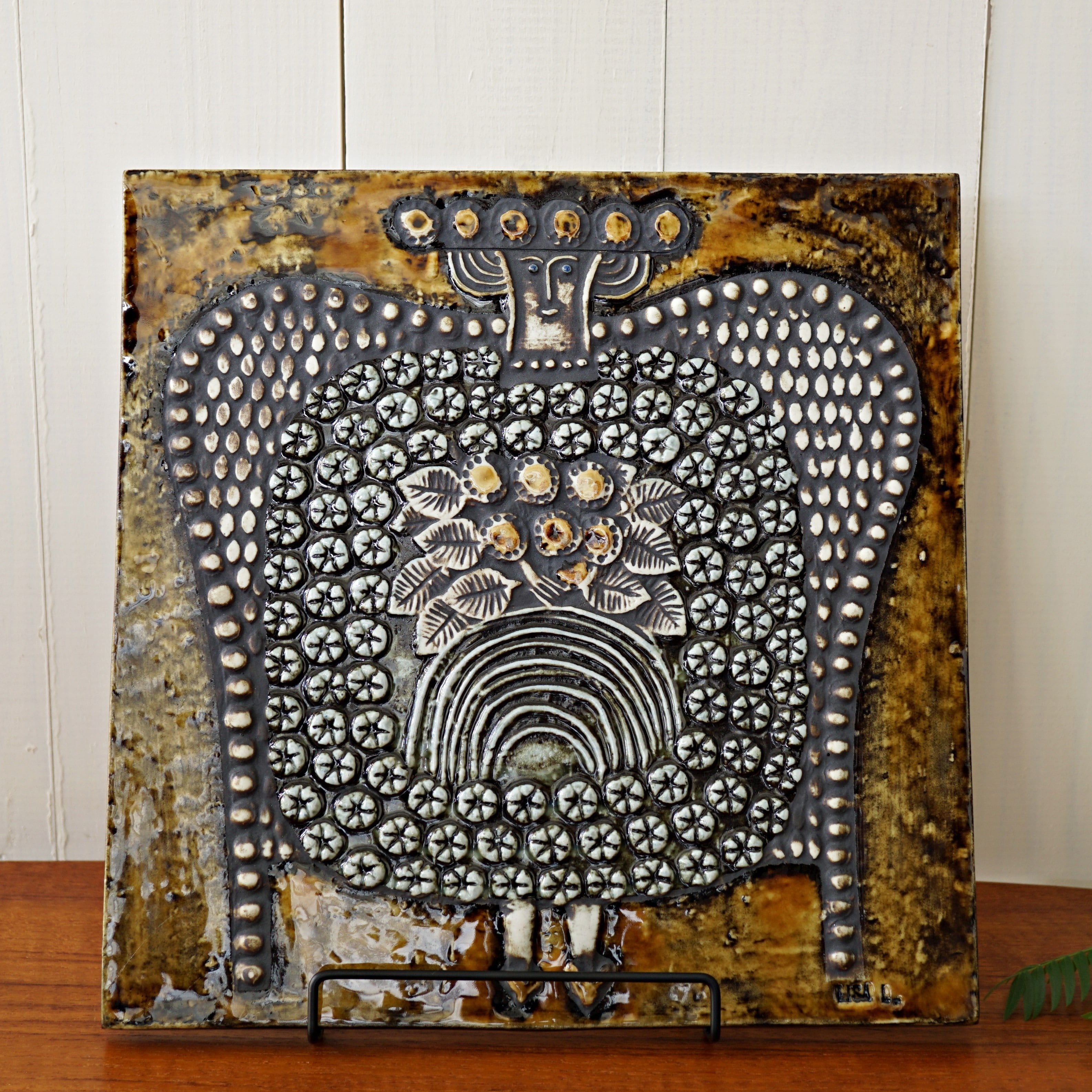 M584 リサラーソン陶板UNIK (婦人) Lisa Larson M584 リサラーソン陶板UNIK (婦人) Lisa Larson