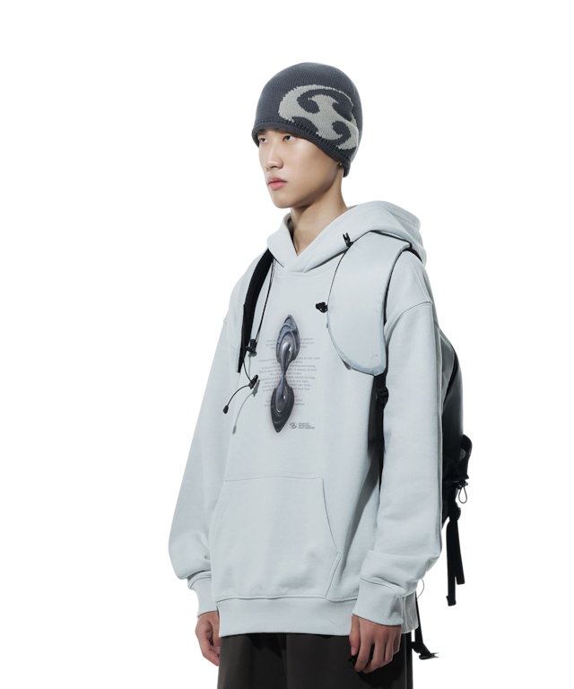 [SAN SAN GEAR] RELIC HOODIE [ICE GREY] 正規品 韓国ブランド 韓国通販 韓国代行 韓国ファッション sansan san san サンサンギア