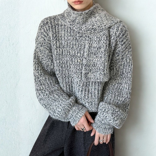 ドロップショルダー オーバーサイズニット　 N00227