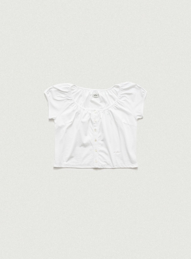 [The Barnnet] Blanc Shirring Button Top 正規品 韓国ブランド 韓国通販 韓国代行 韓国ファッション ザ バーネット ザバーネット 日本 店舗