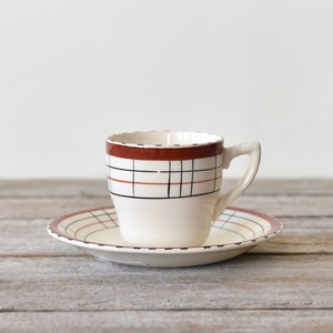 British Anchor Cup & Saucer / 手描きのデザインが可愛いイギリス製のカップ&ソーサー / 2212H-005