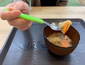 すくいやすいフォーク ハビナース 食具 自助具 補助具 介護用 高齢者 大人用 164㎜ 食器洗い乾燥機対応 日本製 1005749