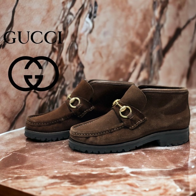 gucci グッチ ホースビットブーツ 35 22.5cm レディース 婦人靴 革靴 