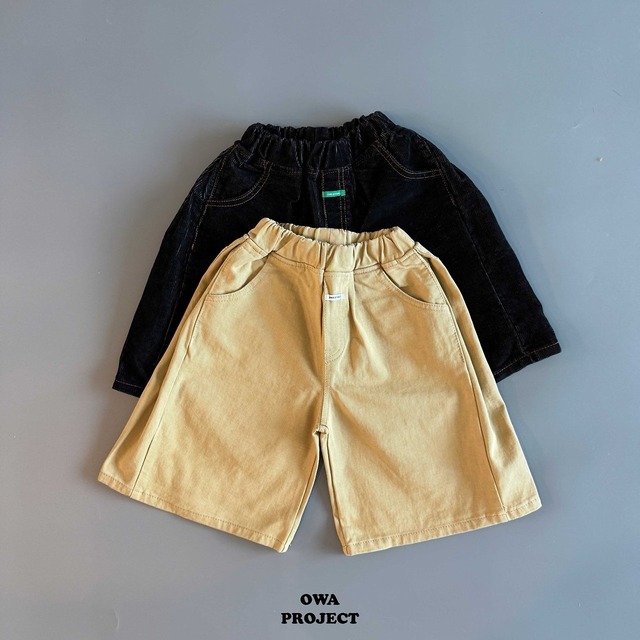【取寄】owa|side pleat cropped pants|サイドプリーツ8分丈パンツ|S-JL|kids&jr|26 autumn