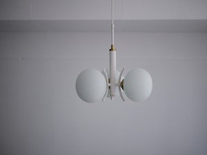 White Glass Modern Chandelier