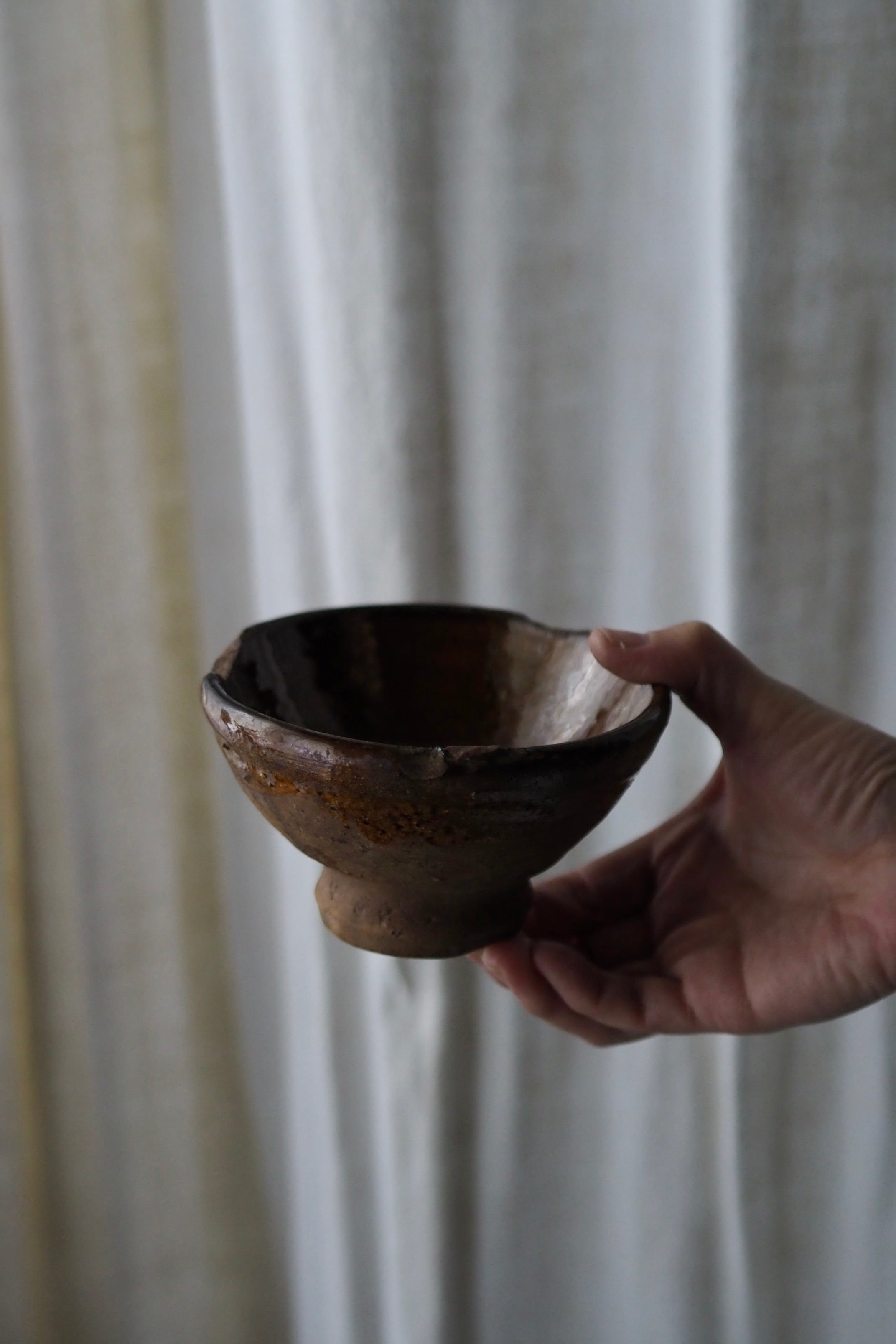 南仏の飴色陶器ボウル-antique pottery bowl | アンティーク