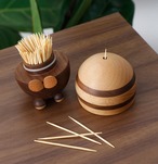 天然木 ミツバチ型 つまようじホルダー つまようじケース 木製 蜂 収納 キッチン雑貨 ナチュラル かわいい インテリア