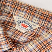 70s USA製 LEVI STRAUSS&CO. リーバイス チェック 長袖シャツ 20/マルチ メンズ ビンテージ
