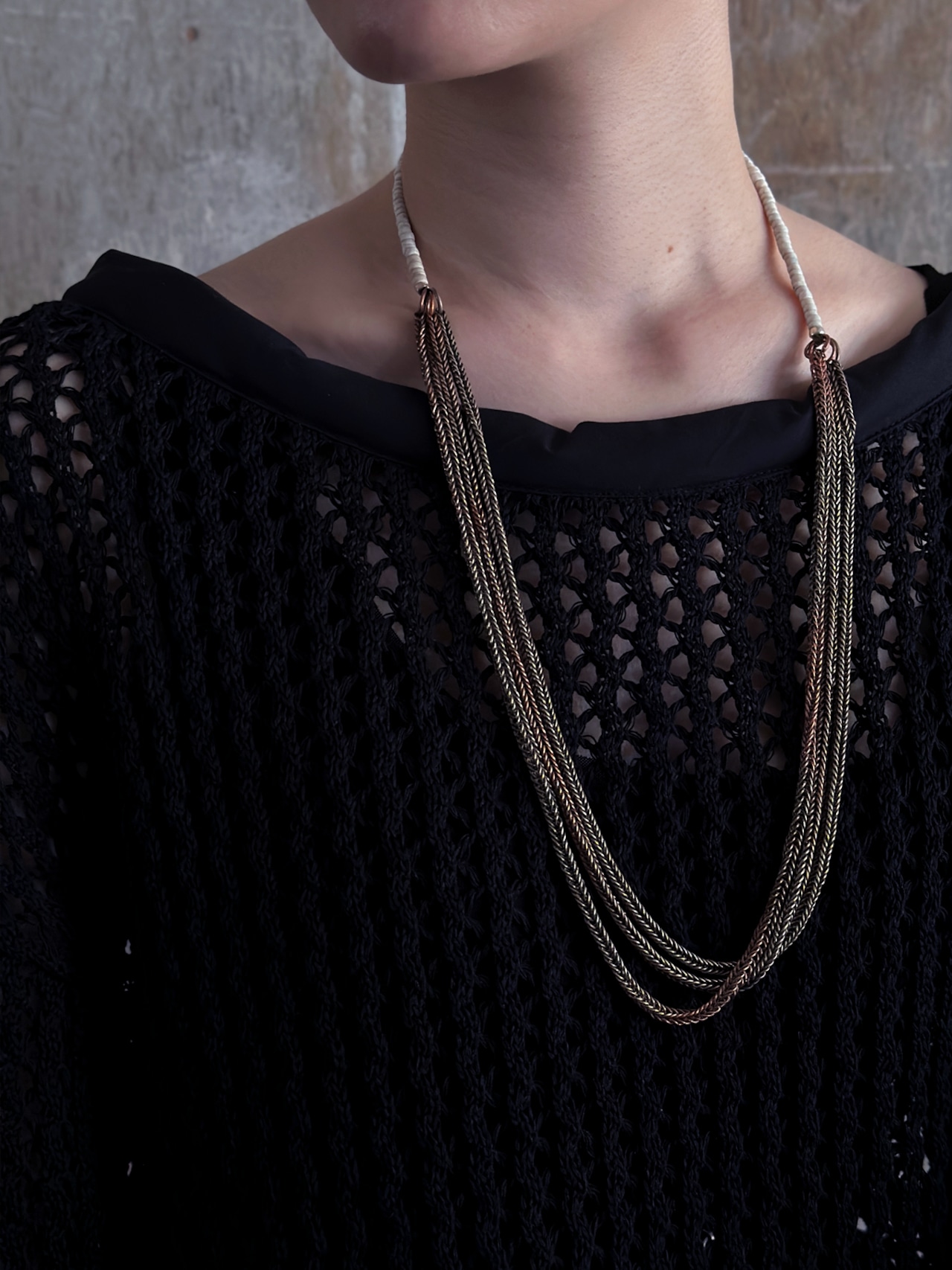 tay original／Beads necklace（bronze×beads）