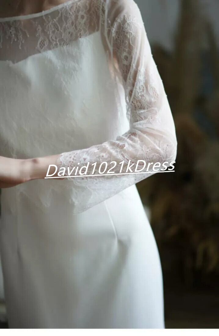 ボレロ+ドレス スリット 背中見せ 花嫁/ウェディングブラウス/結婚式  