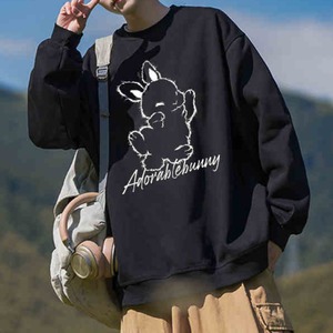 プリントラウンドネックスウェット C10334