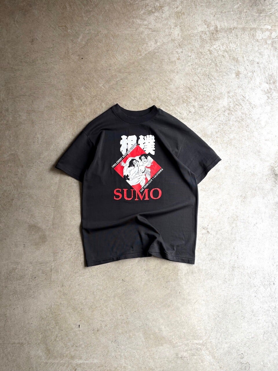 USA製 90's Hanes BEEFY-T COTTON PRINT T-SHIRTS “SUMO”