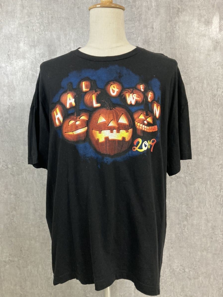 4026 ハロウィン プリントTシャツ ジャック・オ・ランタン 3XL | San